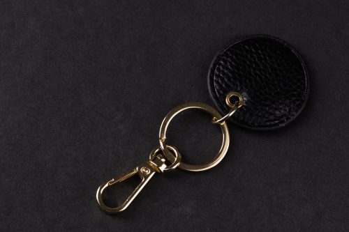Black Round Key Ring