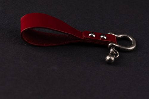 Leather Key Ring – Red