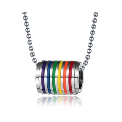 Rainbow Barrel Pendant