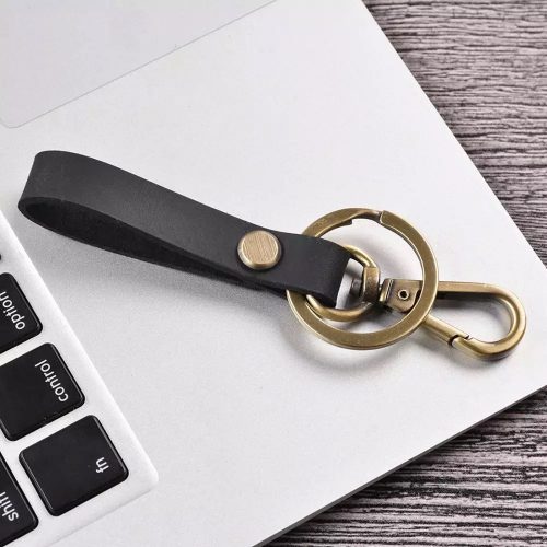 Leather Key Ring – Black