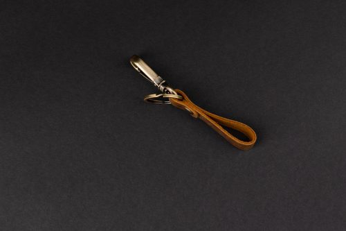 Leather Key Ring – Brown
