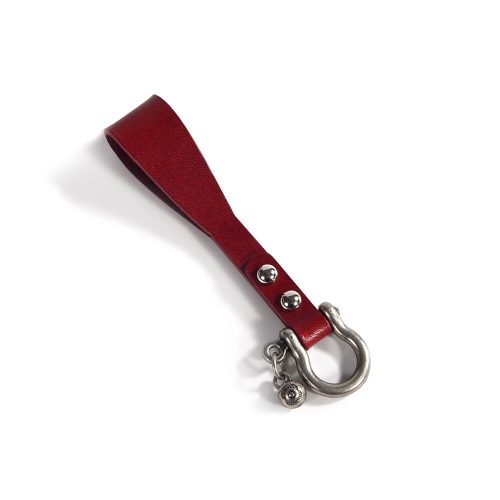 Leather Key Ring – Red